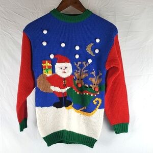 Vintage Kids‎ Count Santa Christmas Sweater